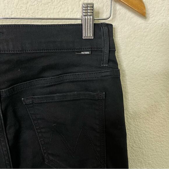 Mother The Insider Crop Two Step Fray Black Jeans in Not Guilty Womens Size 29 - Picture 7 of 10